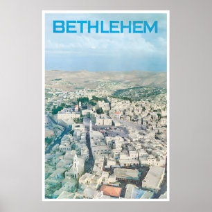 Bethlehem Reisposter Vintage Midden-Oosterse Kunst Poster