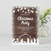 Bethlehem Rustic Country Kerstfeest Kaart (Staand voorkant)