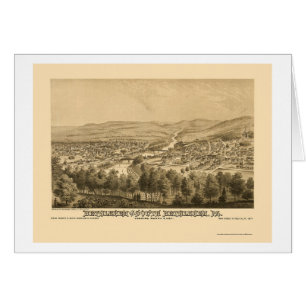 Bethlehem & South Bethlehem, PA Panoramic Map 1877