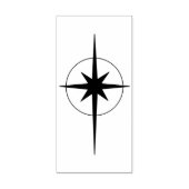 Bethlehem Star Kerst Rubber Art Stamp Rubberstempel (Afrduk)