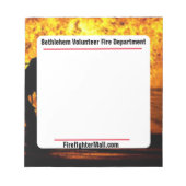 Bethlehem Volontaire Fire Service Bloc-notes (Devant)