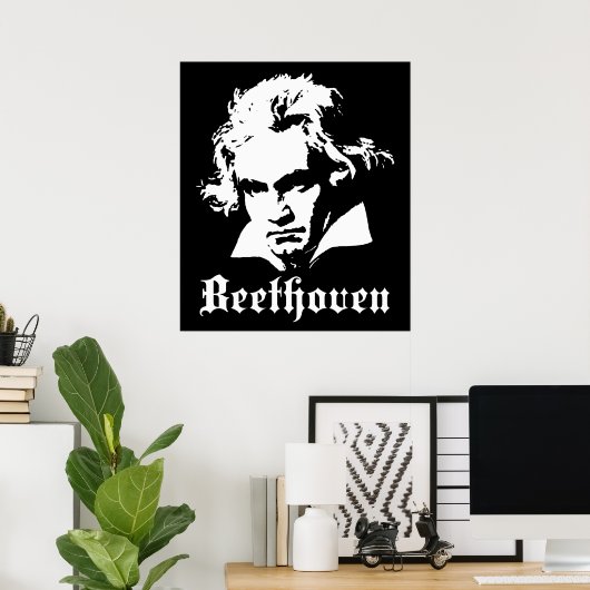 Bethoven Poster (Thuiskantoor)