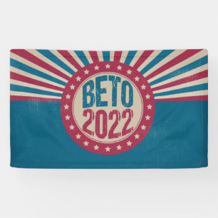 Beto 2022  verkiezingen van de Amerikaanse vlaggou Spandoek