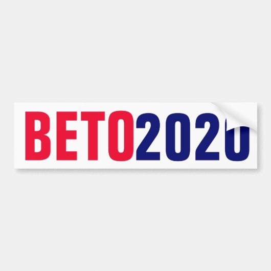 Beto O'Rourke 2020 Bumpersticker (Voorkant)