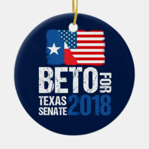 Beto O'Rourke for Texas Senate 2018 Verkiezingen Keramisch Ornament