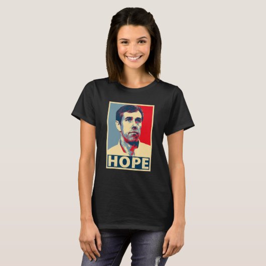 Beto O'rourke Hope T-shirt (Voorkant volledig)