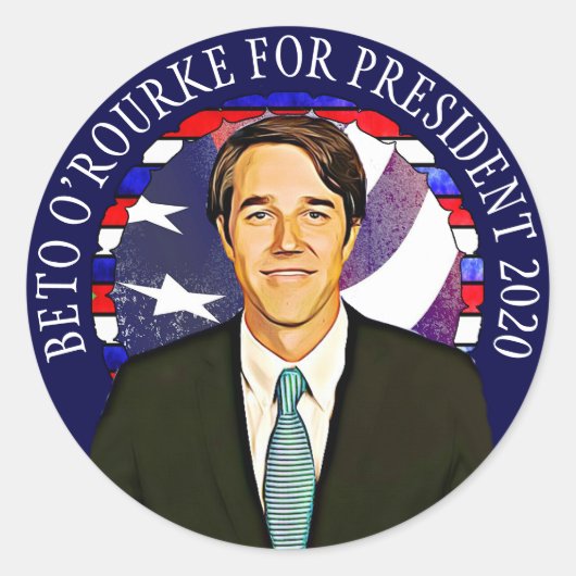 Beto O'Rourke pour Stickers Support Président 2020 (Devant)