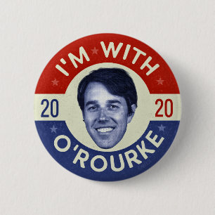 Beto O'Rourke President 2020 Democraat Foto Retro Ronde Button 5,7 Cm