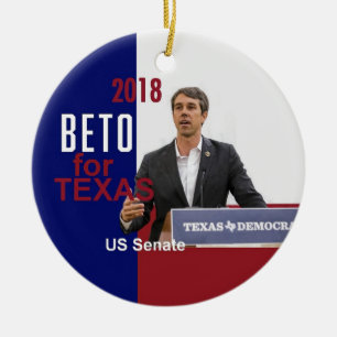 BETO O'Rourke Texas 2018 Keramisch Ornament
