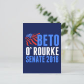 Beto O'Rourke voor Senaat 2018 Briefkaart (Staand voorkant)