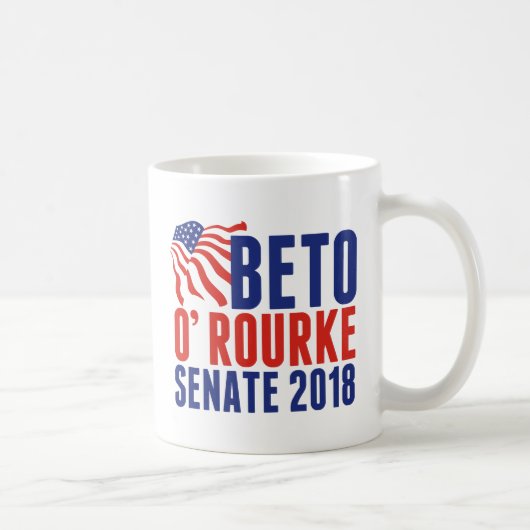 Beto O'Rourke voor Senaat 2018 Koffiemok (Rechts)