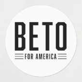 Beto voor Amerika Medium Circle Waterdicht Label (Design 1)