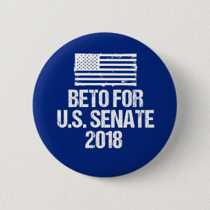 Beto voor de Amerikaanse Senaat verkiezing 2018 Te Ronde Button 5,7 Cm