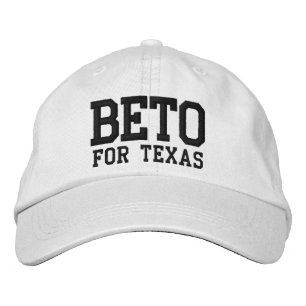 Beto voor Texas, zwart wit, aangepast Geborduurde Pet