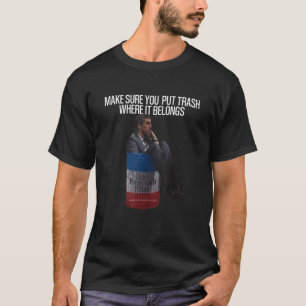 Beto zorgt ervoor dat je afval waar het thuishoort t-shirt