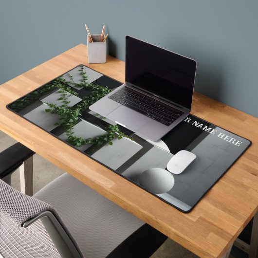 Béton Brut & Plantes Minimaliste (Bureau 2)