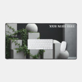 Béton Brut & Plantes Minimaliste (Clavier et souris)