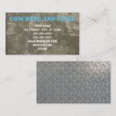 Beton en staal visitekaartje (Voorkant / Achterkant)