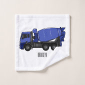 Béton mélange camion de transport caricature (Gant de toilette)