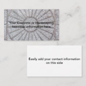 Beton met een zonnekleed erop visitekaartje (Voorkant / Achterkant)