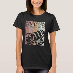 Beton Periodiek Systeem Elementen Bouwwerk T-shirt