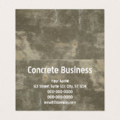 beton visitekaartjes (Buitenkant ongevouwen)