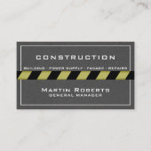 Betonband en constructiezone visitekaartje (Voorkant)
