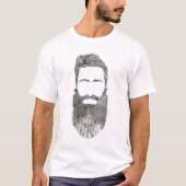 betonbreker met baard t-shirt (Voorkant)