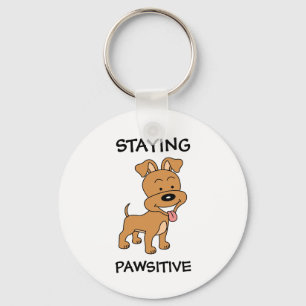 Betonende paardepuppy Funny Dog Pun Sleutelhanger