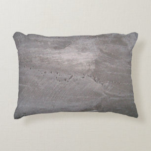Betongrijze schuurpleister accent kussen