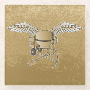 betonmenger glazen onderzetter