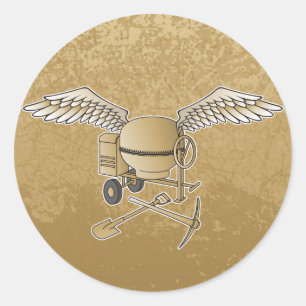 betonmenger ronde sticker