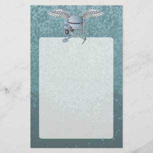 Betonmixer blauw-grijs flyer