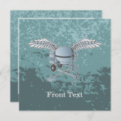 Betonmixer blauw-grijs kaart (Voorkant / Achterkant)