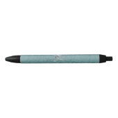 Betonmixer blauw-grijs zwarte inkt pen (Voorkant)