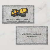 Betonmixer | Brick Wall Visitekaartje (Voorkant / Achterkant)