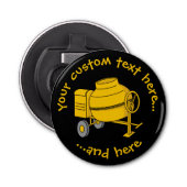 Betonmixer Button Flesopener (Voorkant)