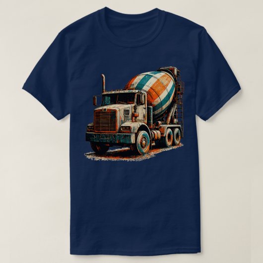 Betonmixer vrachtwagen 2 t-shirt (Design voorkant)
