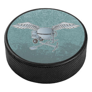 Betonmolen blauw-grijs hockey puck