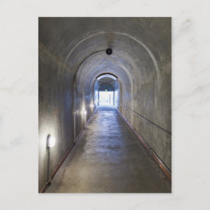 Betonnen tunnel in een nazi-bunker briefkaart