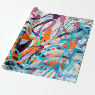 Betonstaal, met weven, verven met versleten wanden cadeaupapier