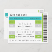 Betonstaal Opslaan Datum Save The Date (Voorkant / Achterkant)