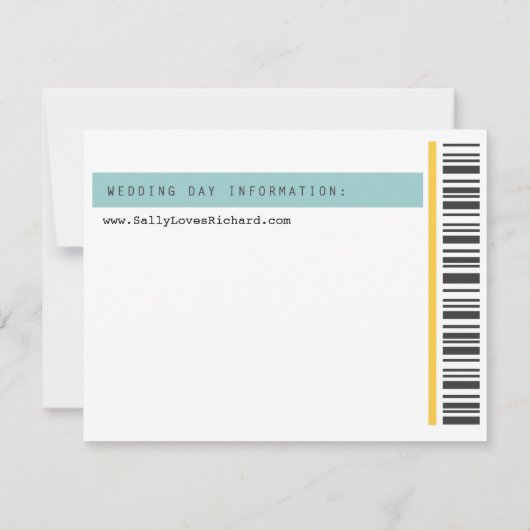 Betonstaal Opslaan Datum Save The Date (Achterkant)