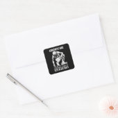 Betonwerker - Betonvader Vierkante Sticker (Envelop)