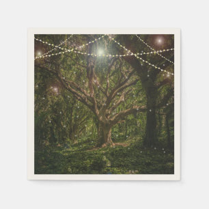 Betoverd bos aangepast servet