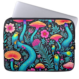 Betoverd bos grillige droom ontwerp laptop sleeve