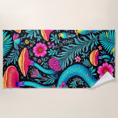 Betoverd bos grillige droom ontwerp strandlaken (Voorkant)