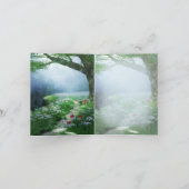 Betoverd Bos Huwelijks Dankjewel Bedankkaart (Binnen)