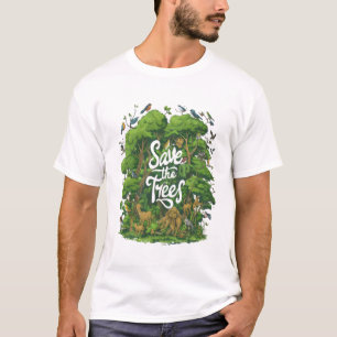 Betoverd bos in leven t-shirt