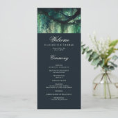 Betoverd Bos Magische Wijnstokken Trouwprogramma (Staand voorkant)